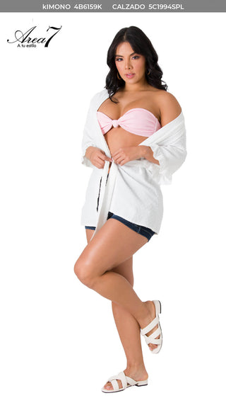 Kimono 4B6159K - Blanco