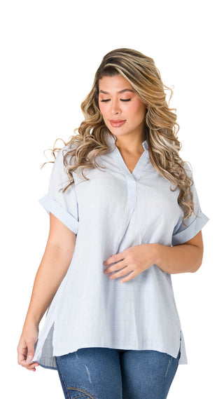 Blusa Holgada 4B6174B - Azul