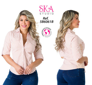 Camisa 5B6061B - Naranja