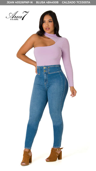 Blusa de Una Manga  4B4450B - Lila