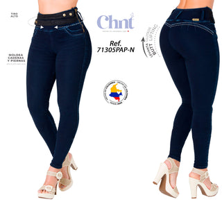 Jean Levanta Cola Skinny CHNT 71305PAP-N - Petroleo