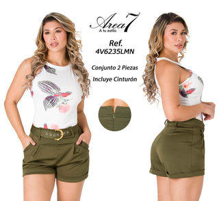 Conjunto Short 4V6235LMN - Estampado