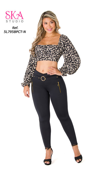 Legging Control Abdomen 5L795BPCT-N - Negro