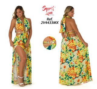 Vestido sin Manga 2V4433MX - Estampado