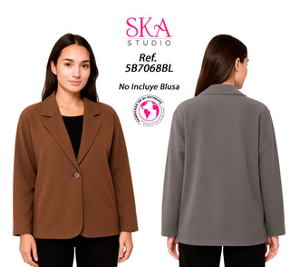 Blazer Manga Larga  5B7068BL - Cafe
