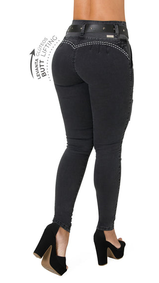  Jeans Levantacola 52737PAP-N	 - Gris