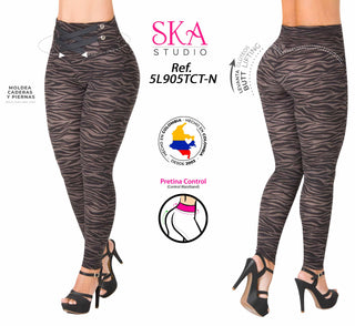 Legging Pretina Control Estampado 5L905TCT-N - Estampado