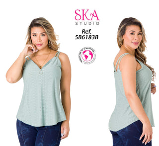 Blusa Holgada 5B6183B - Verde
