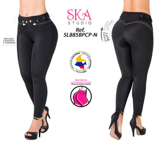 Leggings Levanta Cola Ska 5L885BPCP-N - Negro