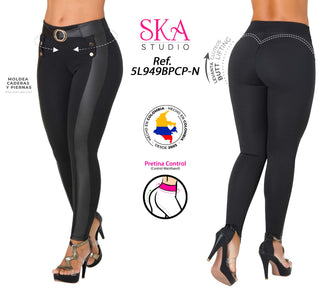 Leggings Pretina Control 5L949BPCP-N - Negro