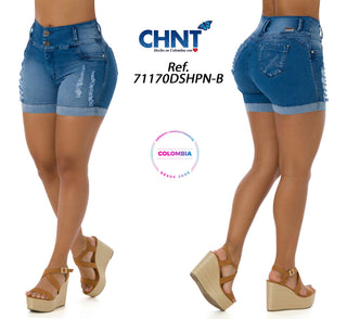 Short Levanta Cola CHNT 71170DSHPN-B - Azul