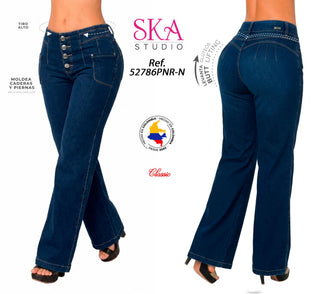 Jeans Bota Recta 52786PNR-N - Azul