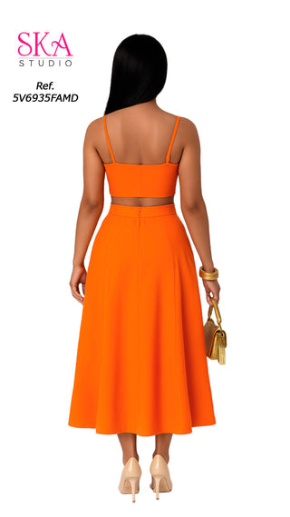 Conjunto Falda 5V6935FAMD - Naranja