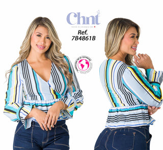 Blusa Manga Larga Estampada 7B4861B - Estampado