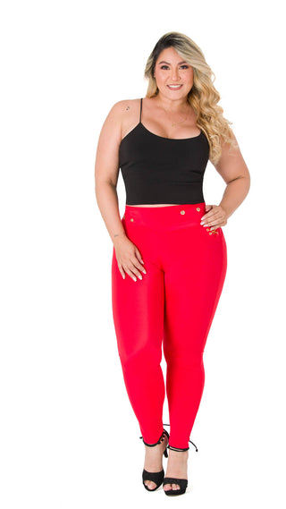 Leggings Levanta Cola Secret Love 2L862BPCP-N - Rojo