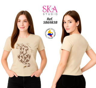 Blusa Manga Corta 5B6983B	 - Khaki