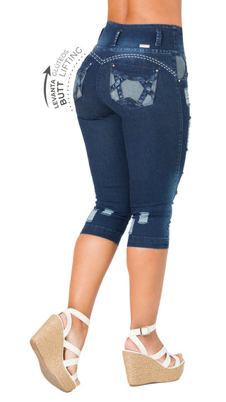 Capri con Rotos 21412DCAPA-B - Azul Oscuro