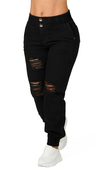 Jeans Rigido 52698DPET-B - Negro