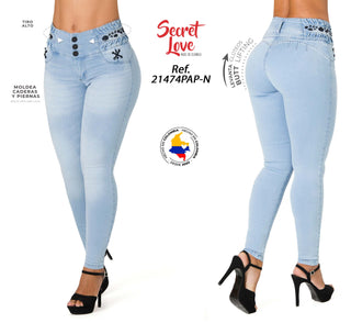 Jean Moda  Levantacola 21474PAP-N - Azul Claro