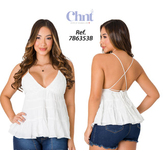 Blusa Suelta 7B6353B - Blanco