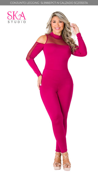 Enterizo 5L998EPCT-N - Vinotinto