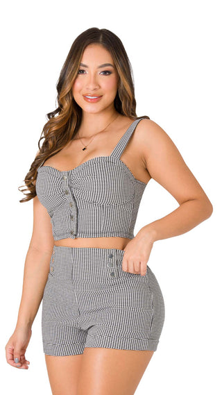 Conjunto Short 2V6327LMN - Negro