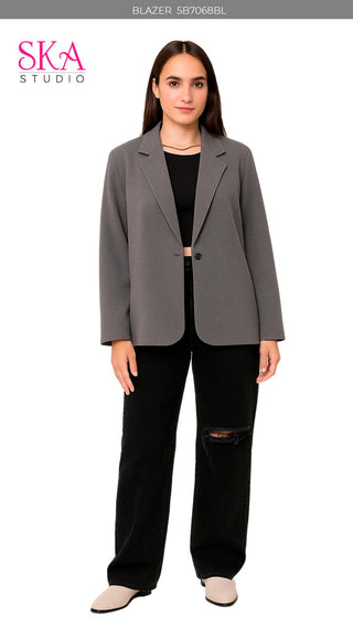 Blazer Manga Larga  5B7068BL - Cafe