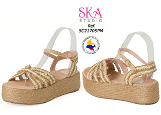Sansalias Plataforma en Yute 5C2170SPM - Multicolor