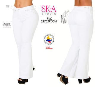 Jeans Bota Campana 52702PDC-B - Blanco