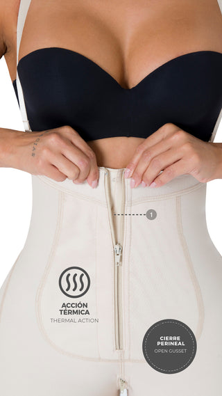 Strapless Faja 5F430ESH - Beige