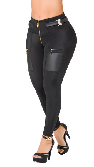 Leggings Levanta Cola CHNT 7L898BPCT-N - Negro