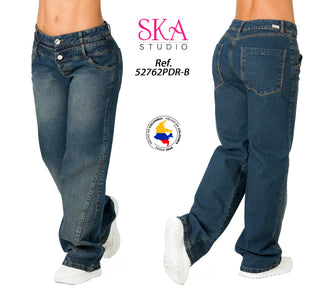 Jeans rigido Levantacola  52762PDR-B	 - Azul Oscuro