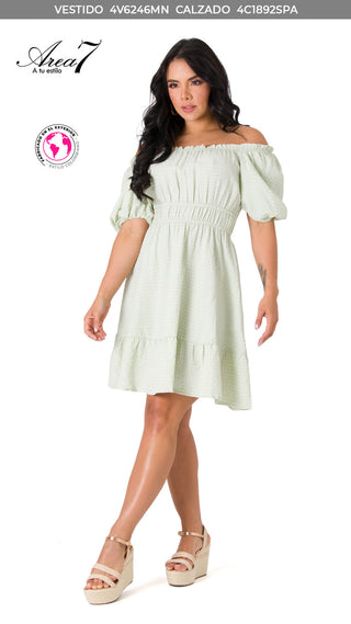 Vestido Mini 4V6246MN - Verde