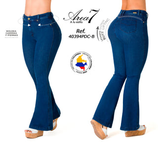 Herrera Jeans Levantacola Bota Campana 40394PDC-B - Azul Oscuro