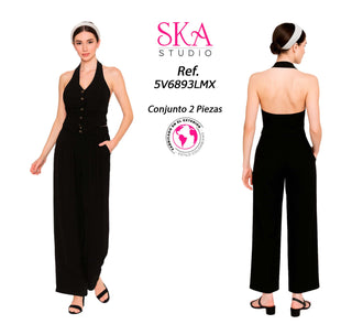 Set Blusa y Pantalón 5V6893LMX - Negro