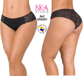 Panty En Encaje 5PA001 - Negro