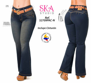 Jeans Levantacola 52709PAC-N	 - Azul Oscuro