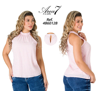 Blusa Cuello Halter 4B6012B - Rosado