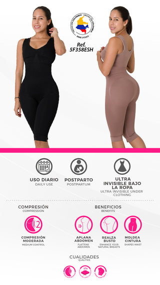 Faja Enterizo Capri Seamless 5F358ESH - Negro