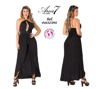 Vestido Maxi Halter 4V6323MX - Negro