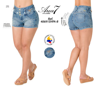 Short Levanta Cola Area7 40691SHPA-B - Azul Medio