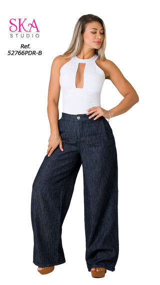Pantalon Bota Ancha 52766PDR-B	 - Azul Oscuro