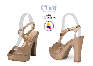 Tacones Bronce Glam 7C2002STA - Bronce