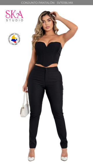 Conjunto Pantalon 5V7018LMX	 - Negro
