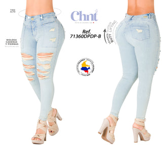 Jean LevantaCola Skinny CHNT 71360DPDP-B - Azul Claro