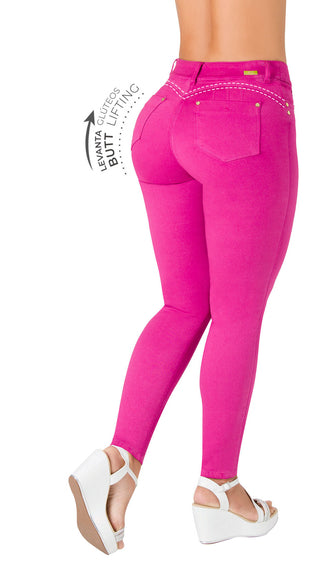 Jean Levanta Cola Skinny CHNT 52599PDT-B - Fucsia