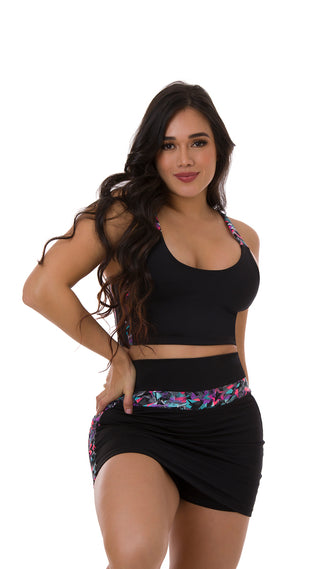 Jena Conjunto Falda Short Deportivo 4L598LFAPC-N - Negro