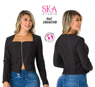 Blusa Manga Larga 5B6859B - Negro
