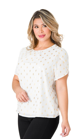 Blusa Semiformal 5B6197B - Blanco