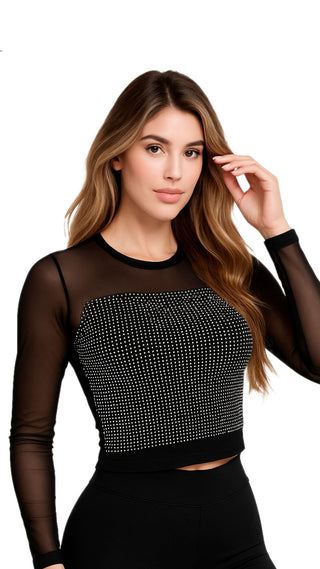 Blusa Manga Larga 5B6979B - Negro